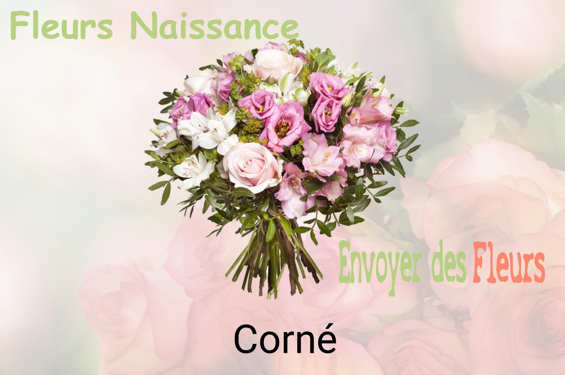 Bouquet de fleurs de naissance livré à Corné